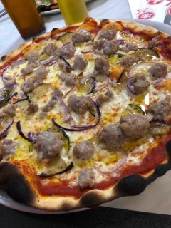 Pizza saucisse italienne