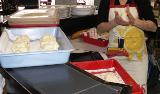 Boules de pâte à pizza