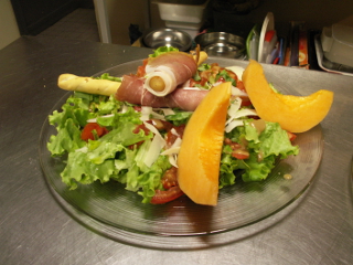 Salade Melon Jambon cru