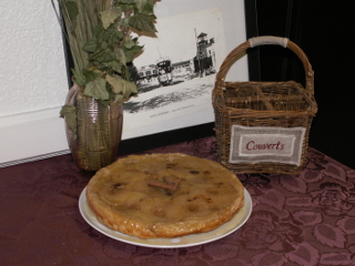 Une tarte faite maison au restaurant Capriccio